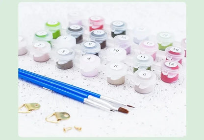 Malen nach Zahlen – Waldtraum auf Leinwand