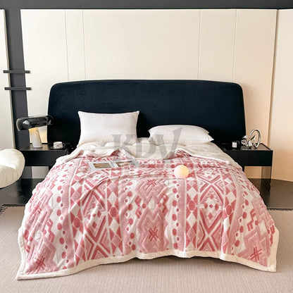 Boho-Fleece-Decke – Ruhe & Geborgenheit