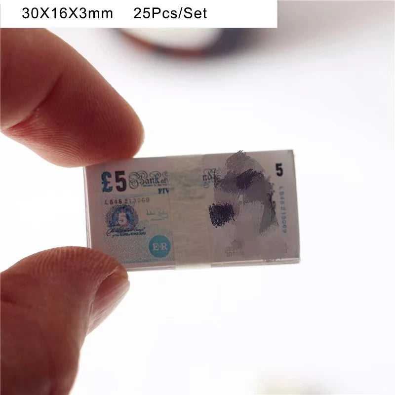 Miniatur Spielgeld – Euro & US Dollar