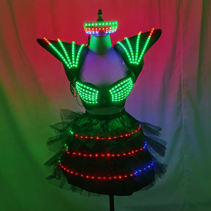 Festivaloutfit - Futuristisches LED Kostüm