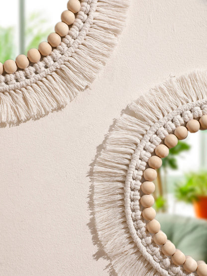 Makramee-Wandspiegel – Boho-Charme