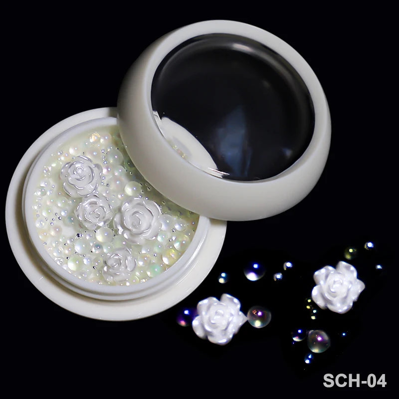 Acryl-Blumen Nail Art