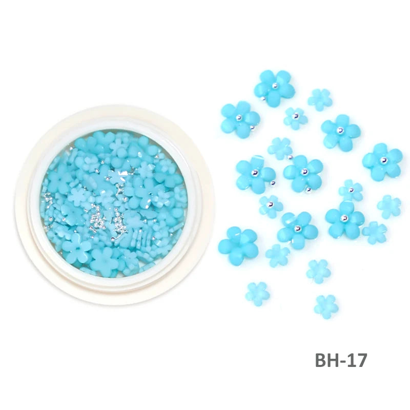 Acryl-Blumen Nail Art