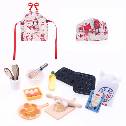 Wichtel Bäcker Outfit – Miniatur Weihnachtszubehör