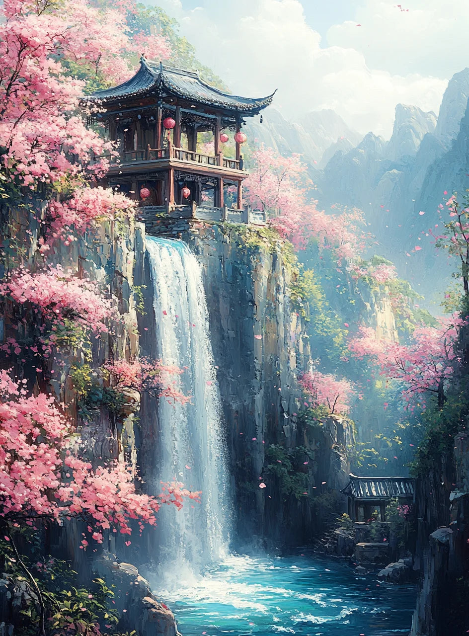 Malen nach Zahlen – Kirschblüten-Zauber