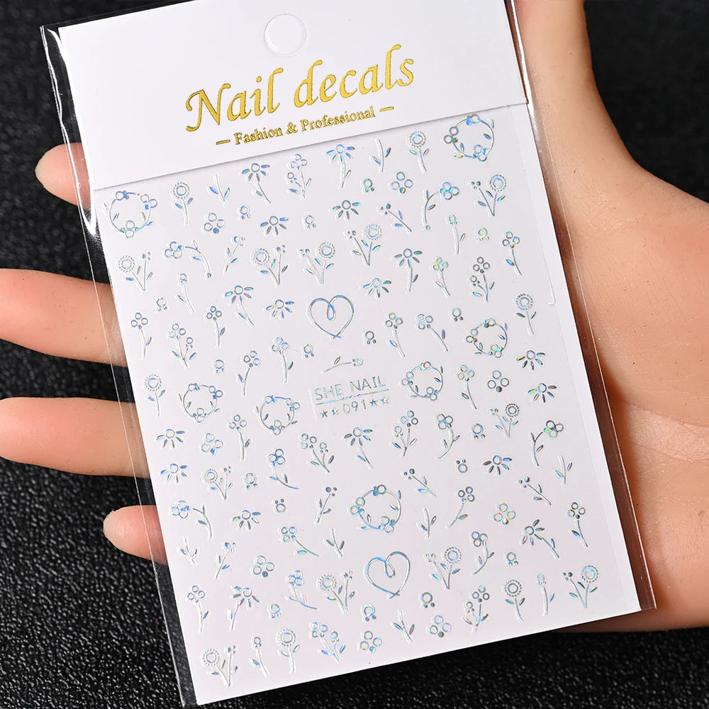3D Nail Sticker – Sonne, Mond & Sterne
