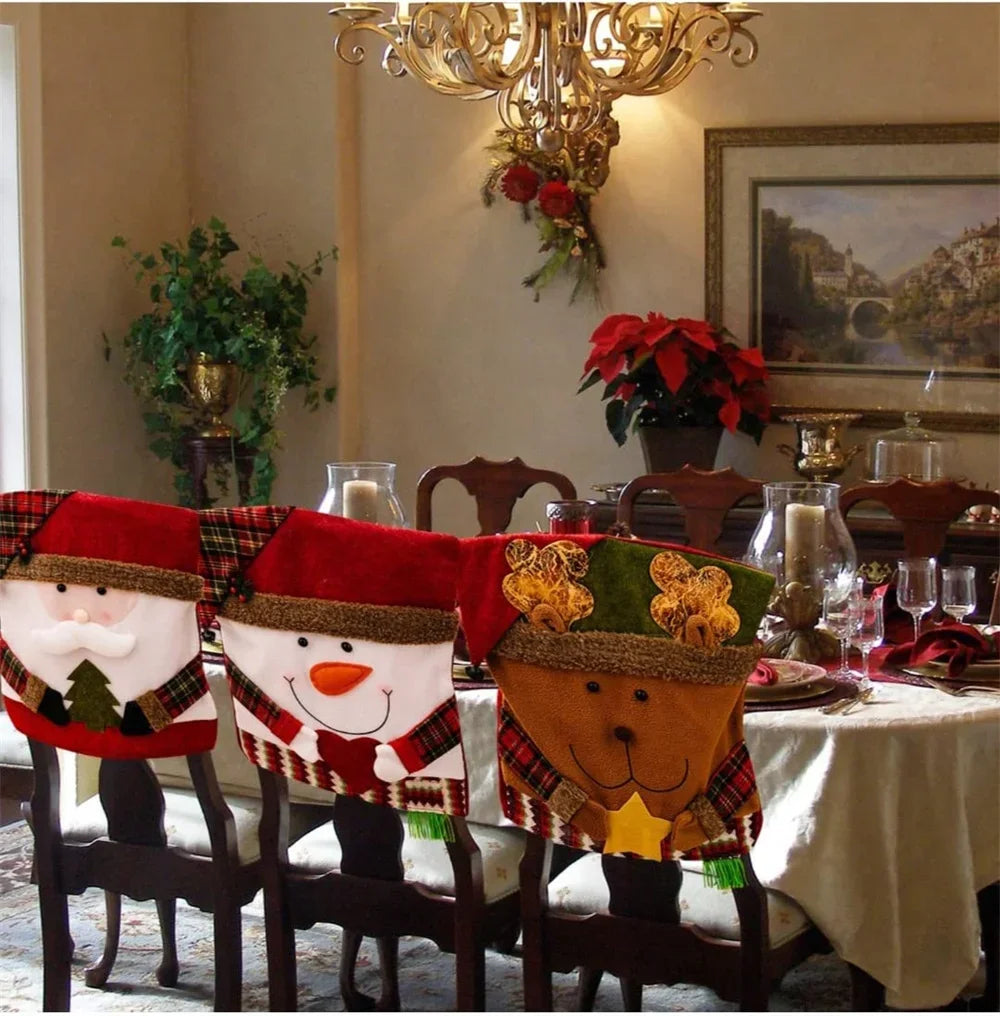 Weihnachtsstuhlbezüge – Festliche Deko