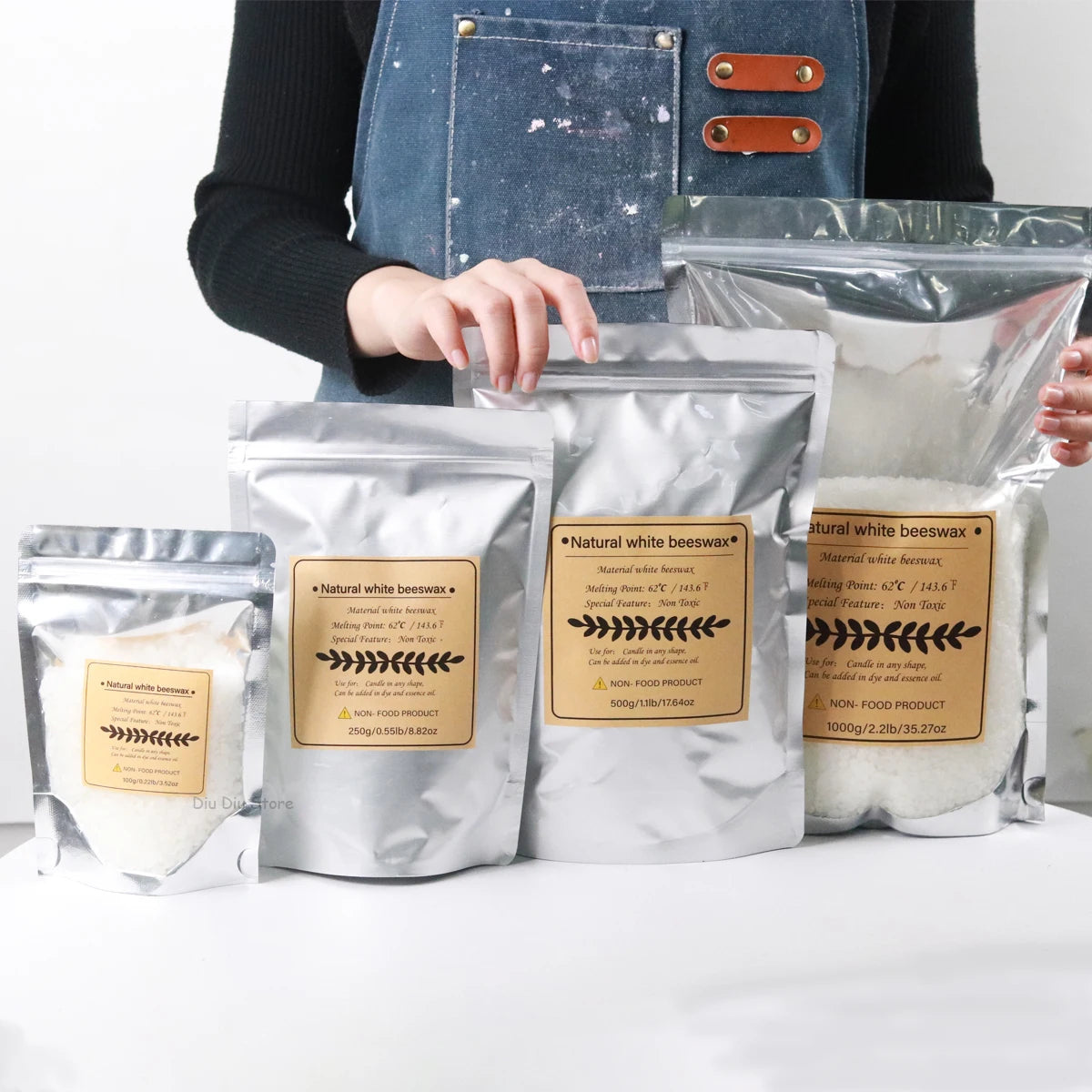 Natürliches Bienenwachs- DIY Kerzen - sunny.side-Productions