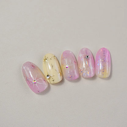 Glitzer Stern Nail Sticker