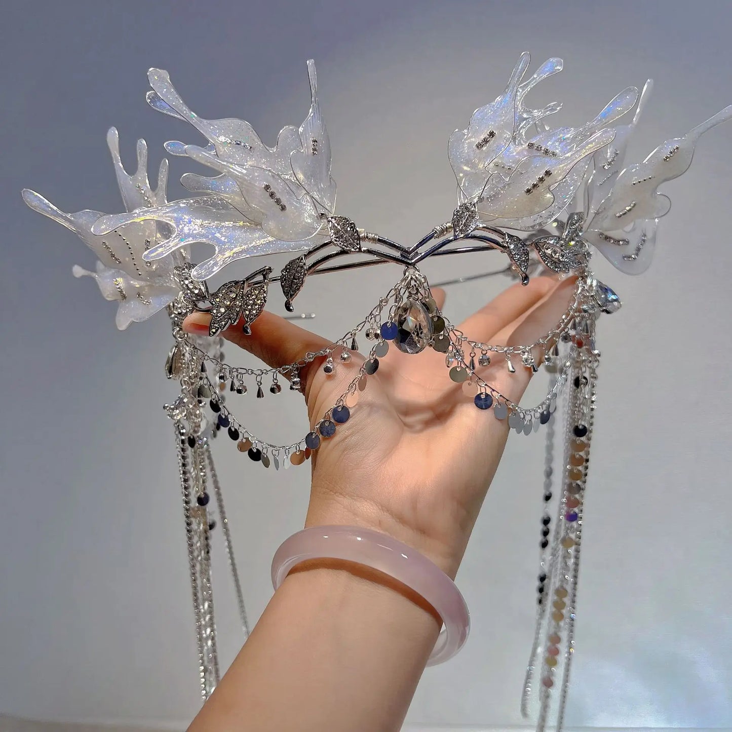 Elegante Kristall-Haarkrone