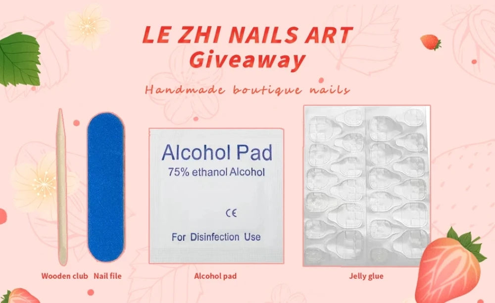 Statement Nails Deluxe- Press- On Set - sunny.side-Productions