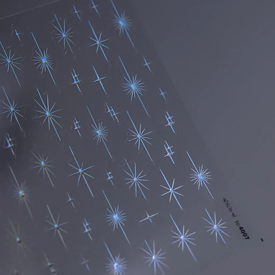 Glitzer Stern Nail Sticker