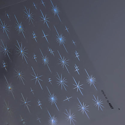 Glitzer Stern Nail Sticker