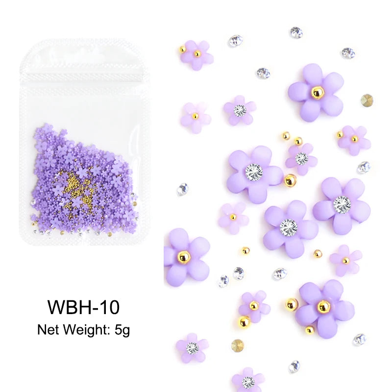 Acryl-Blumen Nail Art