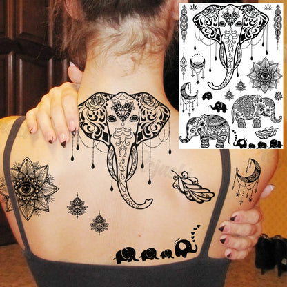 Festival-Tattoo Mandala – Temporärer Körperschmuck