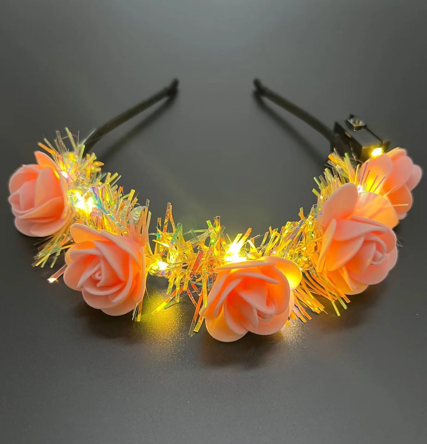 LED-Blumenkranz – Festivalaccessoires