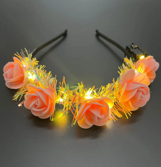 LED-Blumenkranz – Festivalaccessoires