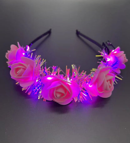LED-Blumenkranz – Festivalaccessoires