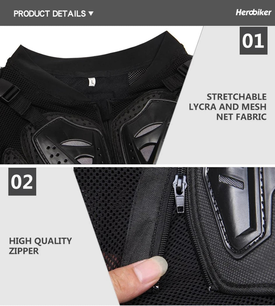 Motocross-Schutzjacke – Sitzt & Schützt