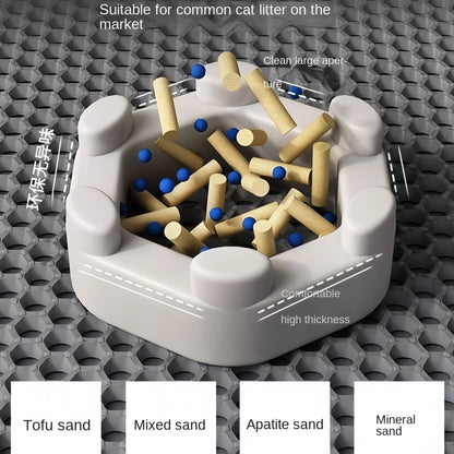 Komfort& Sauberkeit mit Stil- Katzenstreumatte - sunny.side-Productions
