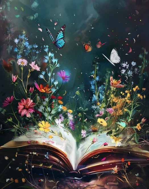 Malen-nach-Zahlen-Set- Bücherfantasie - sunny.side-Productions