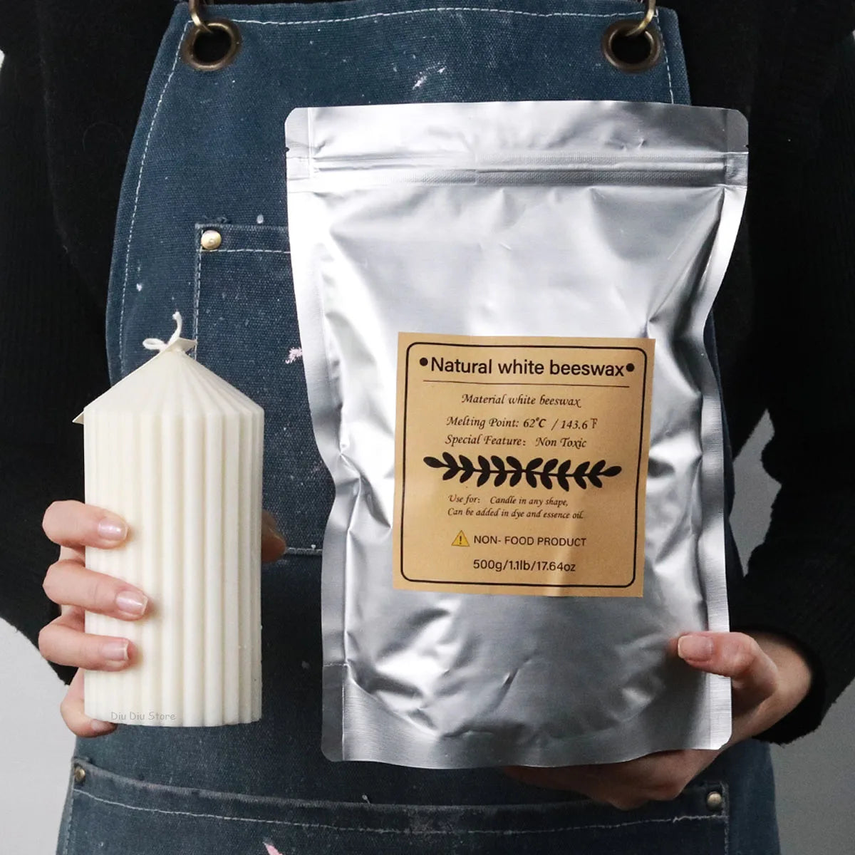 Natürliches Bienenwachs- DIY Kerzen - sunny.side-Productions