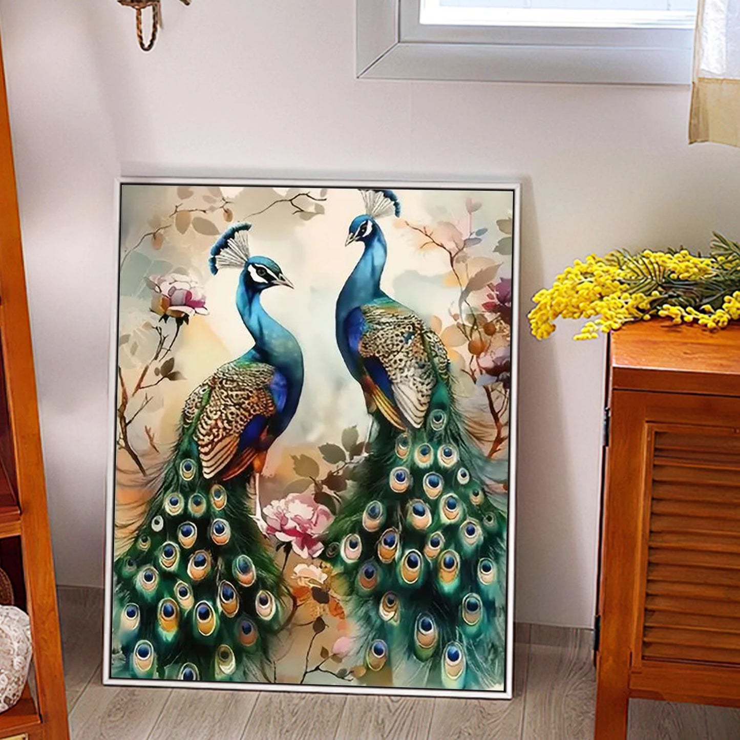 Malen nach Zahlen – Anmutiger Pfau