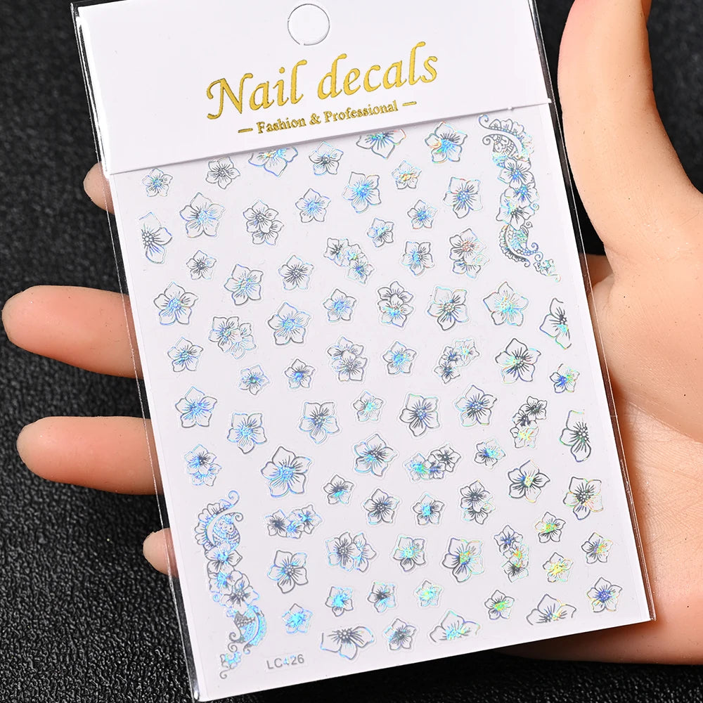 3D Nail Sticker – Sonne, Mond & Sterne