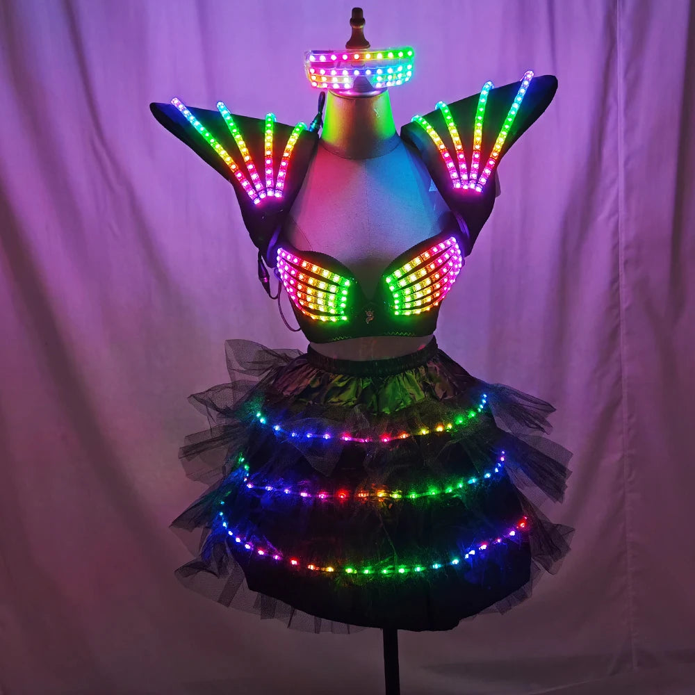 Festivaloutfit - Futuristisches LED Kostüm
