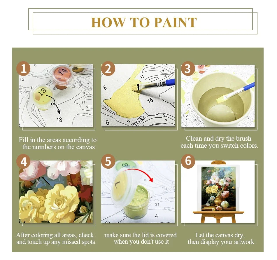 Malen nach Zahlen – Anmutiger Pfau