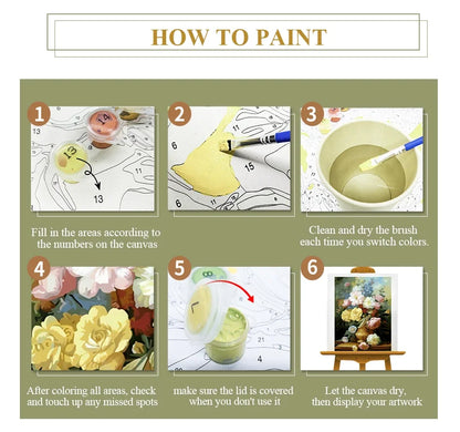 Malen nach Zahlen – Anmutiger Pfau