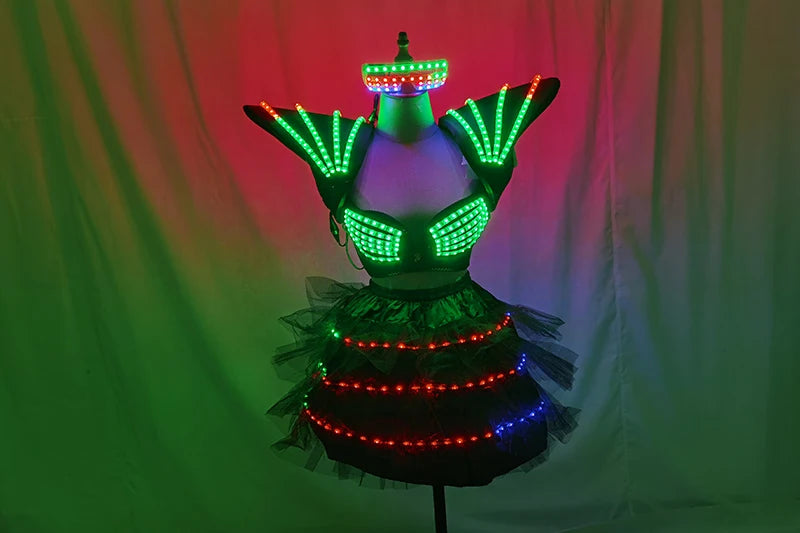 Festivaloutfit - Futuristisches LED Kostüm