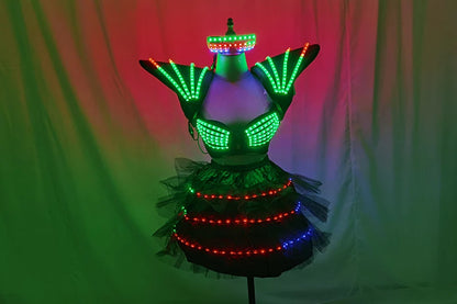 Festivaloutfit - Futuristisches LED Kostüm