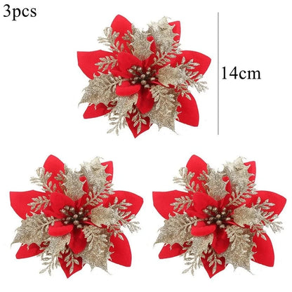 Weihnachtsblumen – Künstliche Baumdeko