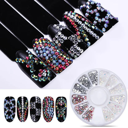 Nail Rhinestone Box – Bunte Kristalle