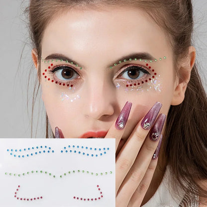 Face Gems Tattoo – Festival-Vibes