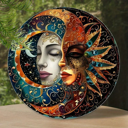 Boho-Kunst – Sun & Moon Mandala