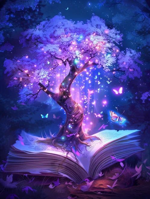 Malen-nach-Zahlen-Set- Bücherfantasie - sunny.side-Productions