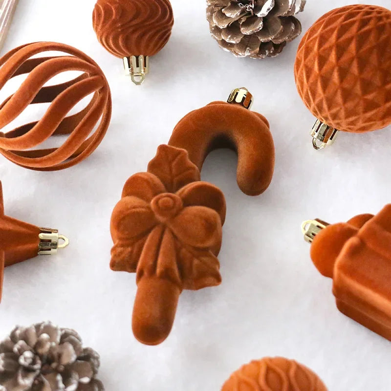 Weihnachtskugeln Samt-Edition – Luxuriöser Glanz