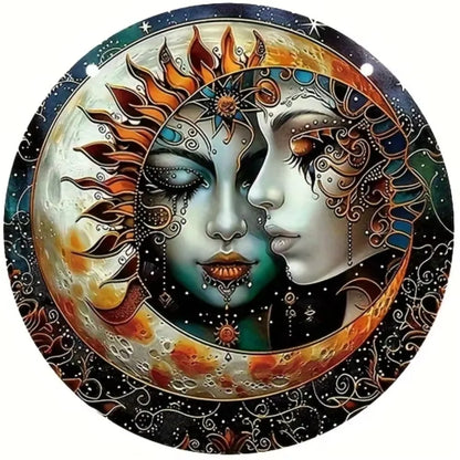 Boho-Kunst – Sun & Moon Mandala