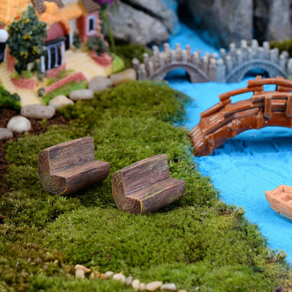 Wichtel Holzbänke – kleiner Ruheplatz