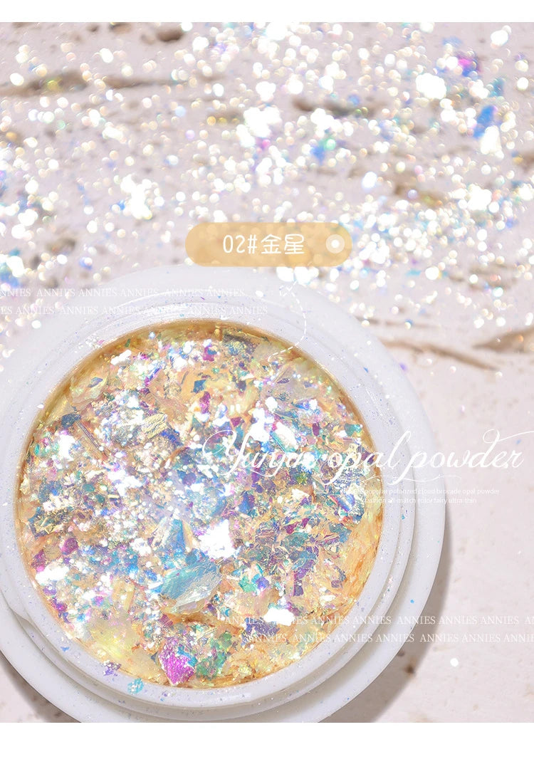 Nail Glitter – Schimmernde Wolken