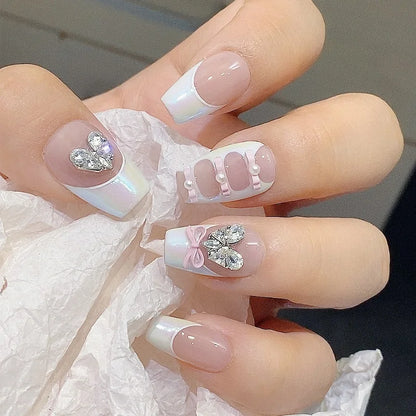 3D Nail Charms – Herz & Schmetterling