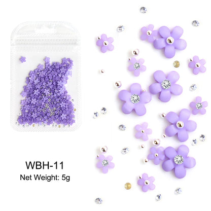 Acryl-Blumen Nail Art