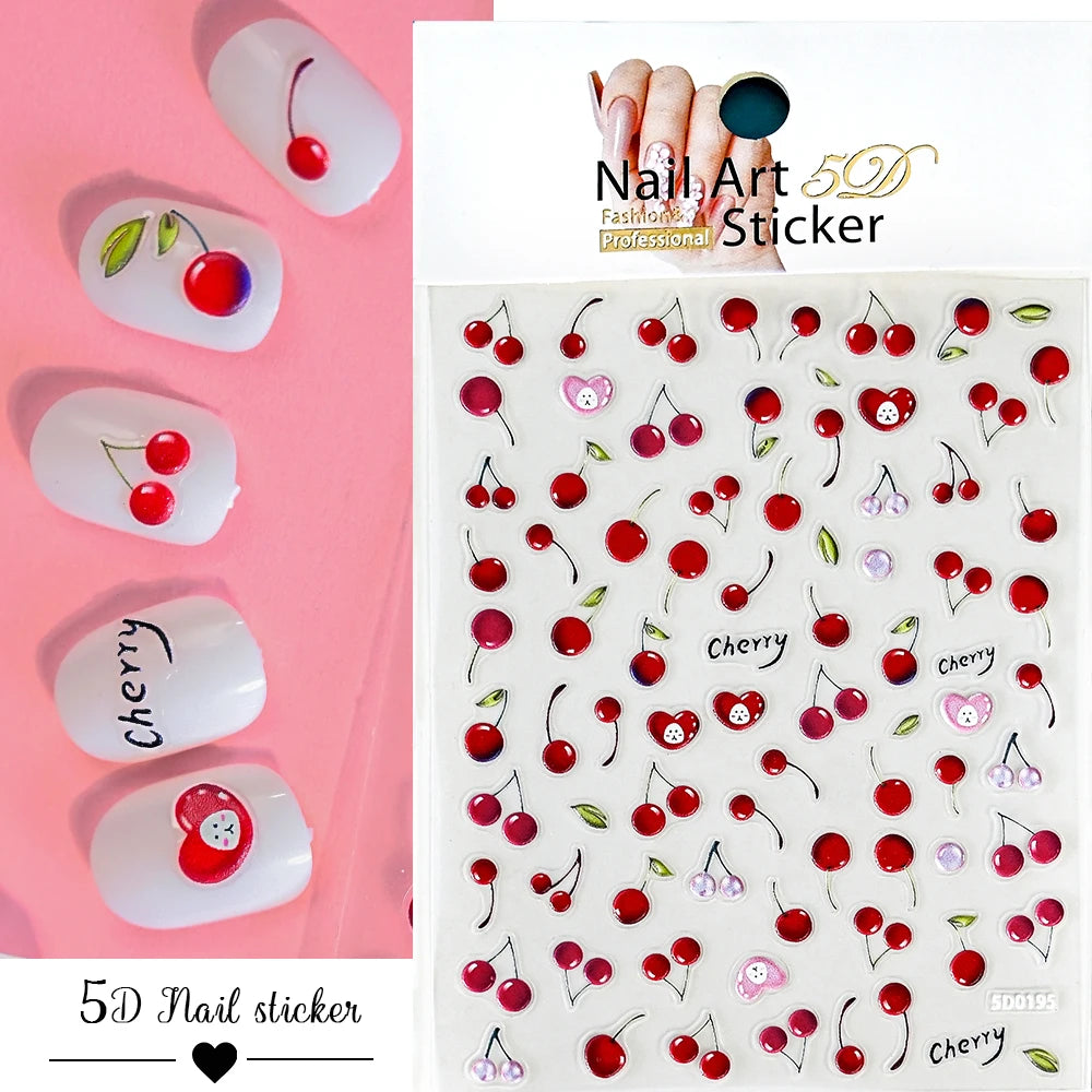 Nailsticker – Florale Reliefkunst
