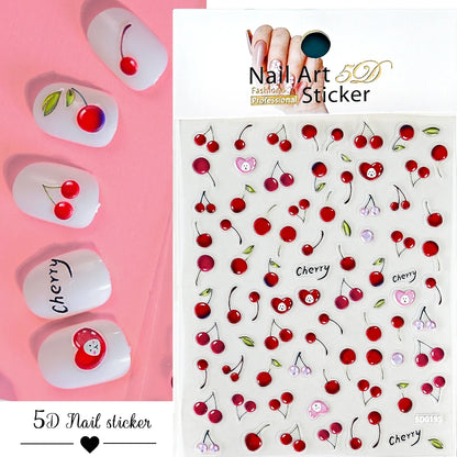 Nailsticker – Florale Reliefkunst