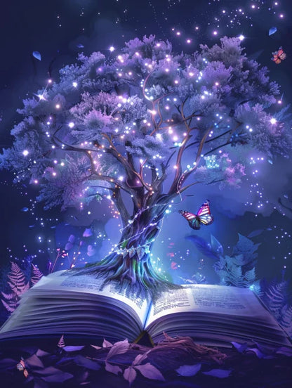 Malen-nach-Zahlen-Set- Bücherfantasie - sunny.side-Productions