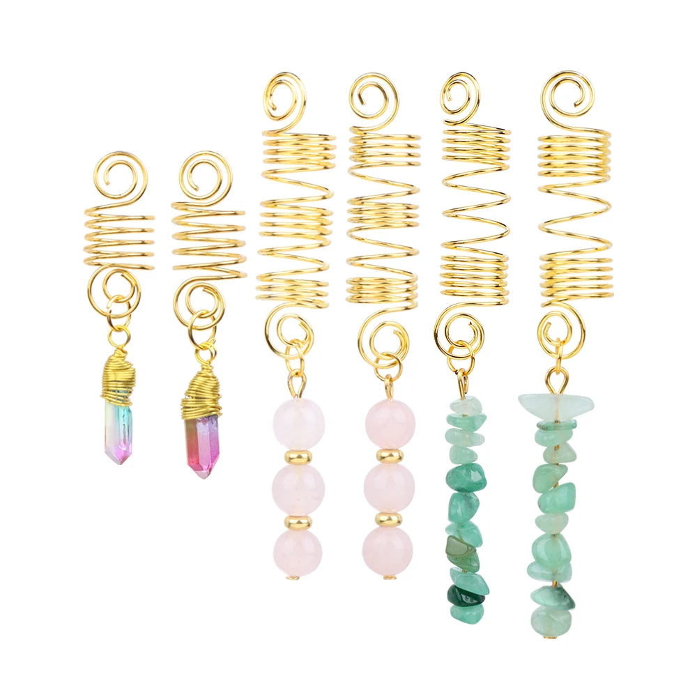 Kristall-Haar-Set – Festival-Vibes