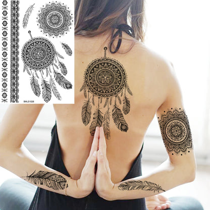 Festival-Tattoo Mandala – Temporärer Körperschmuck