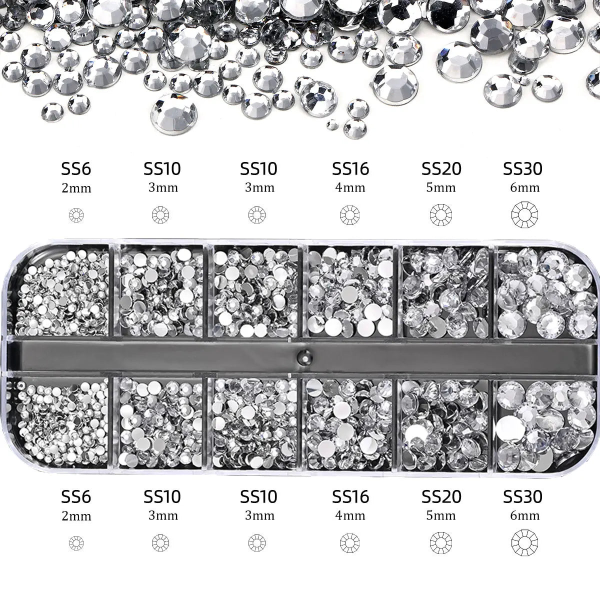Nail Rhinestones Box – funkelnde Strasssteine